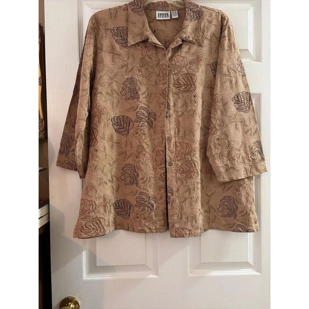Chico’s Silk button shirt Sz 3